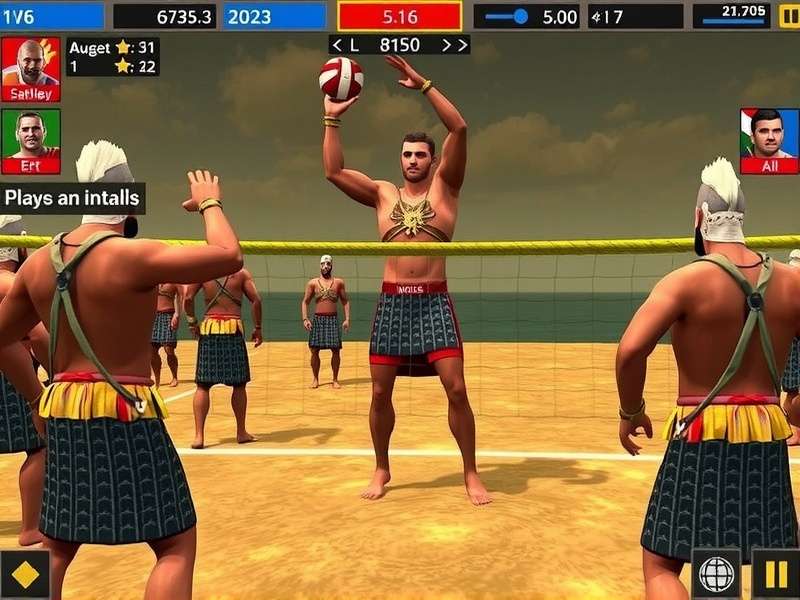 Indian players discussing Viking Volley Pro Gladiator